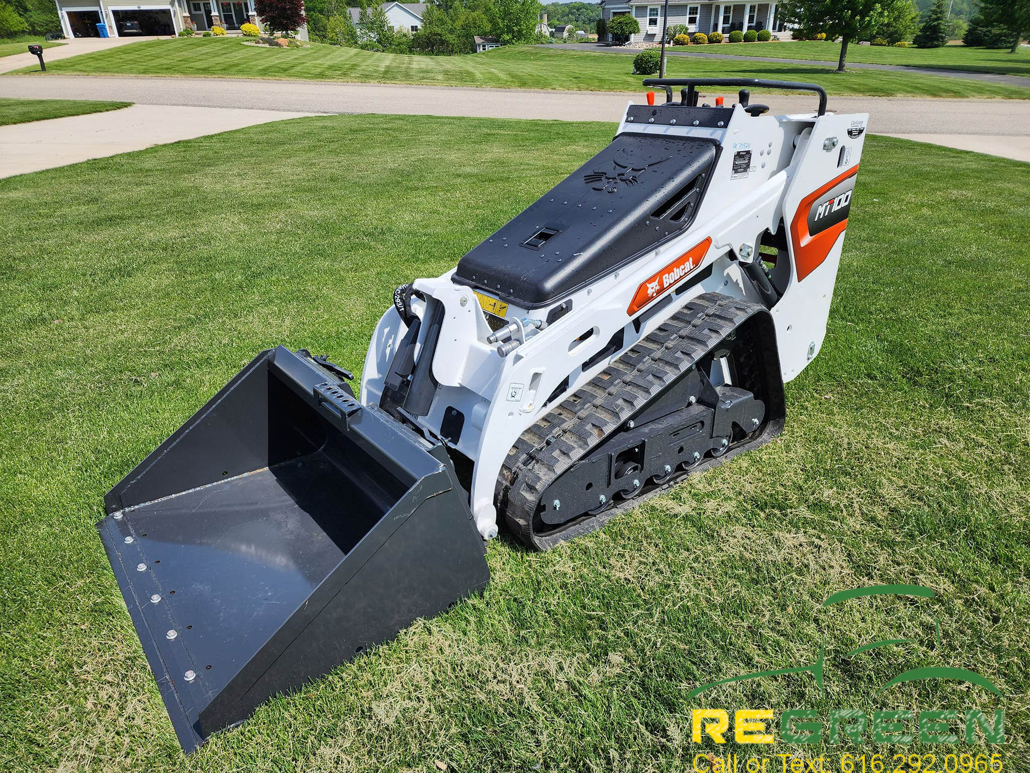 FOR RENT - 2024 Bobcat MT100 Mini Track Loader & Bucket - ReGreen