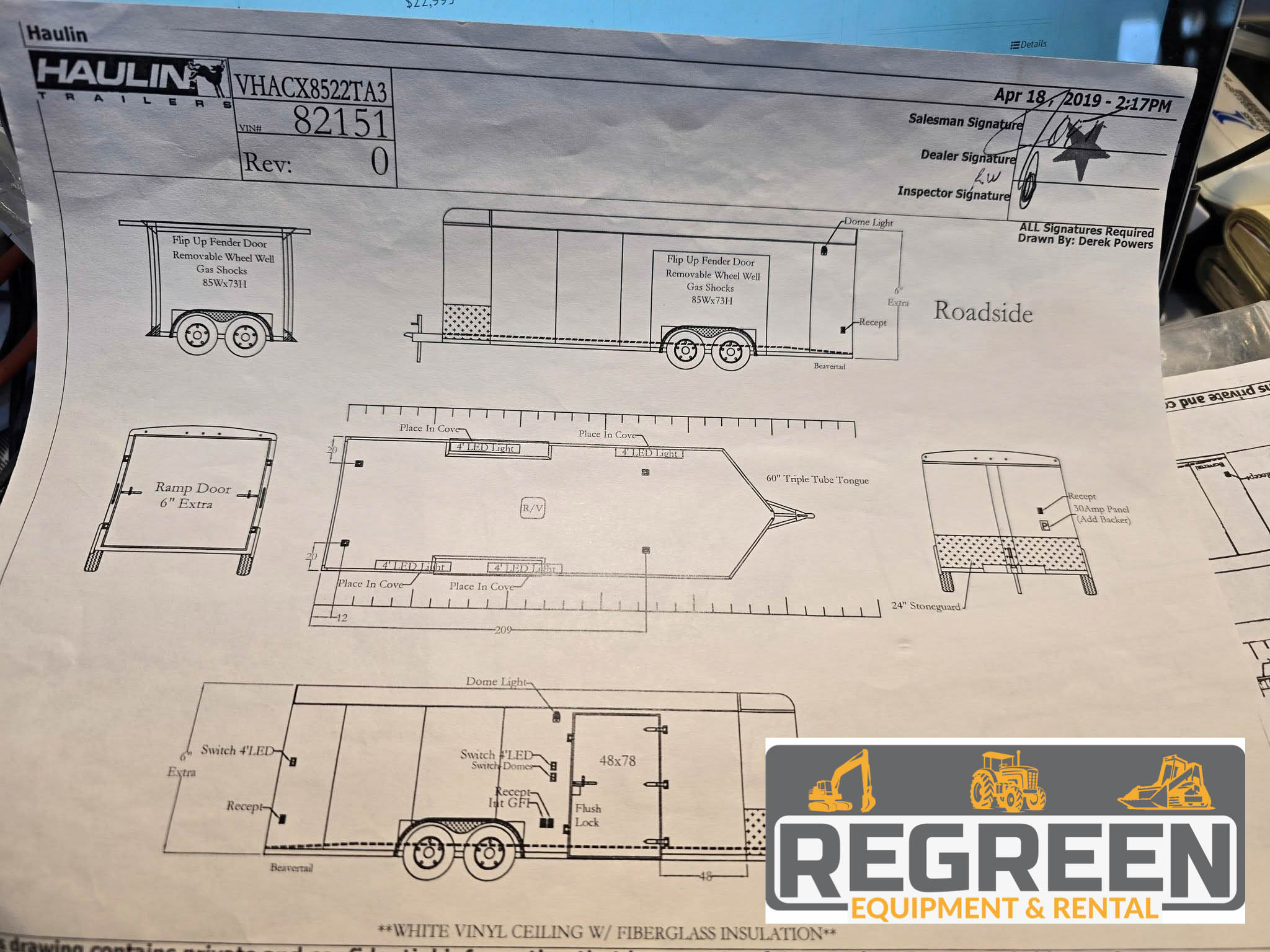 HEATED & AIR CONDITIONED ENCLOSED CAUR HAULER TRAILER FOR RENT  - Image 5