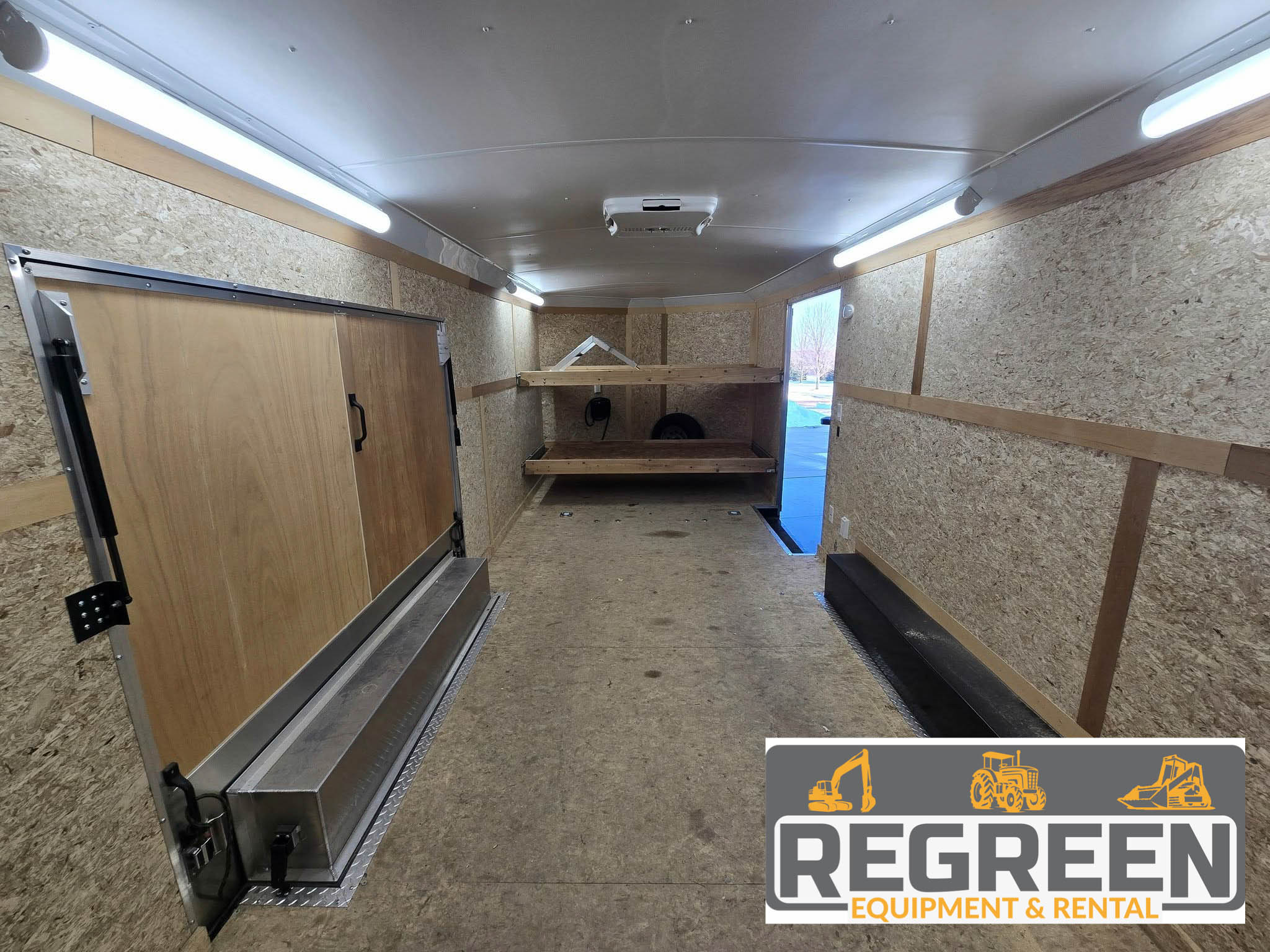 HEATED & AIR CONDITIONED ENCLOSED CAUR HAULER TRAILER FOR RENT  - Image 12